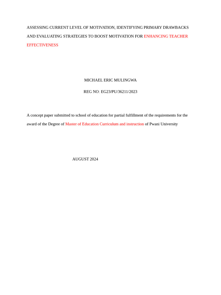 Marked DRAFT TWO Eric Concept | PDF | Cognitive Science | Behavioural ...