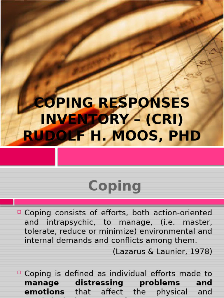Coping Responses Inventory Guide | PDF | Stress (Biology) | Cognition