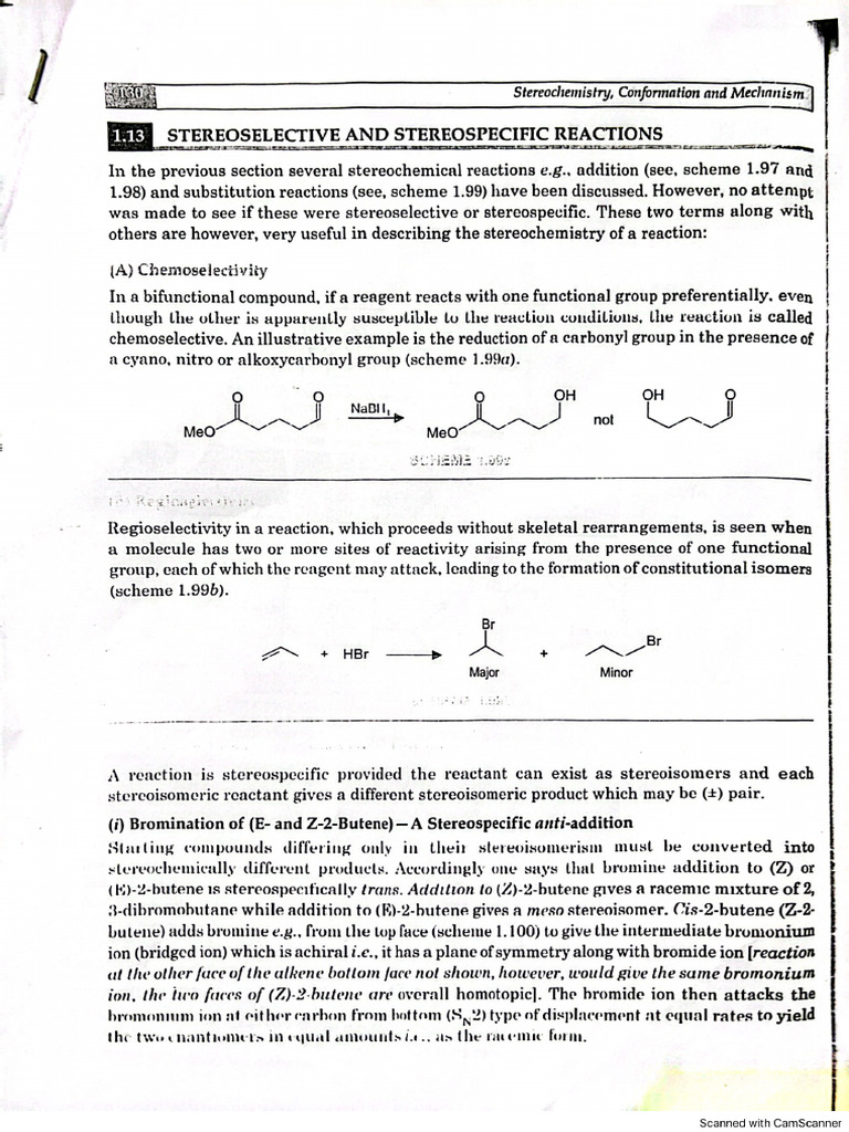 Stereospecific and Stereoselective | PDF