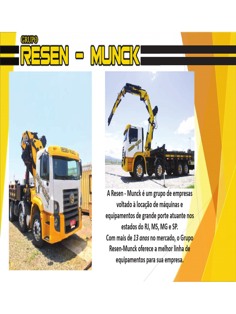 Apresentação Resen Munck | PDF | Guindaste (máquina)