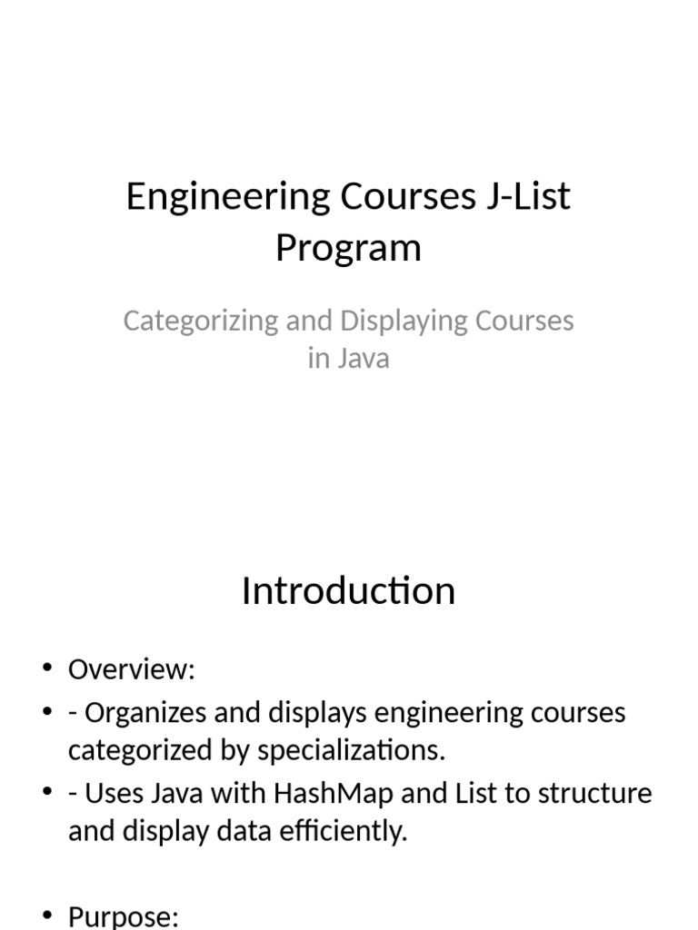 B Tech Course Management in Java | PDF