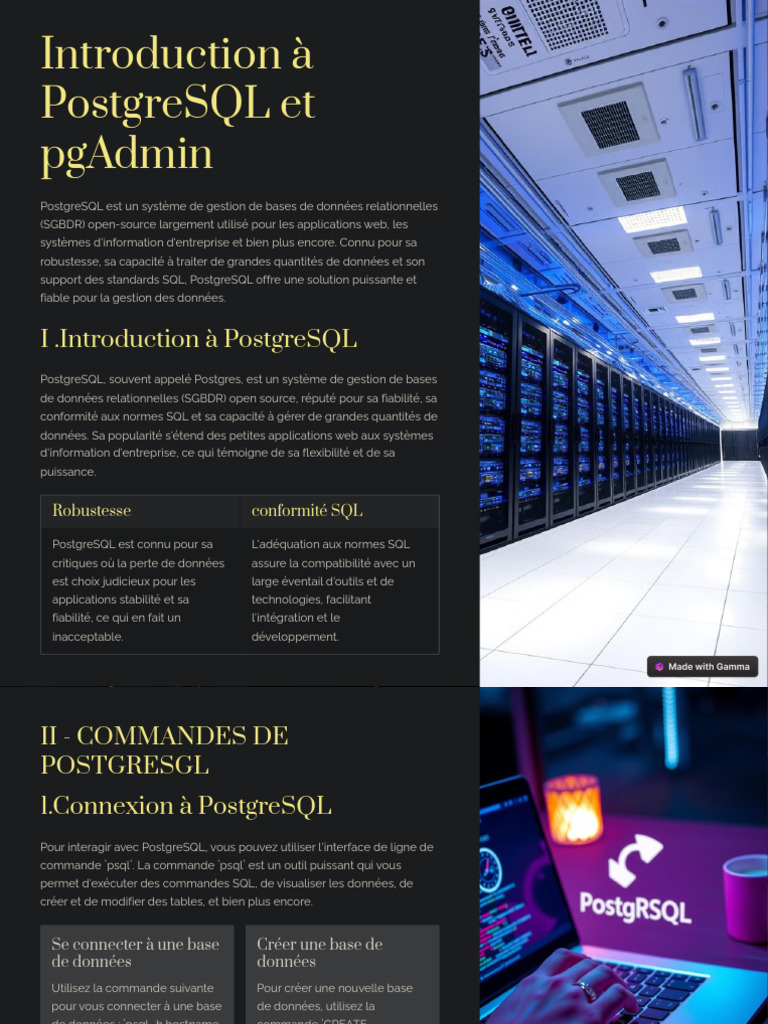 Introduction A PostgreSQL Et Pgadmin 4 | PDF