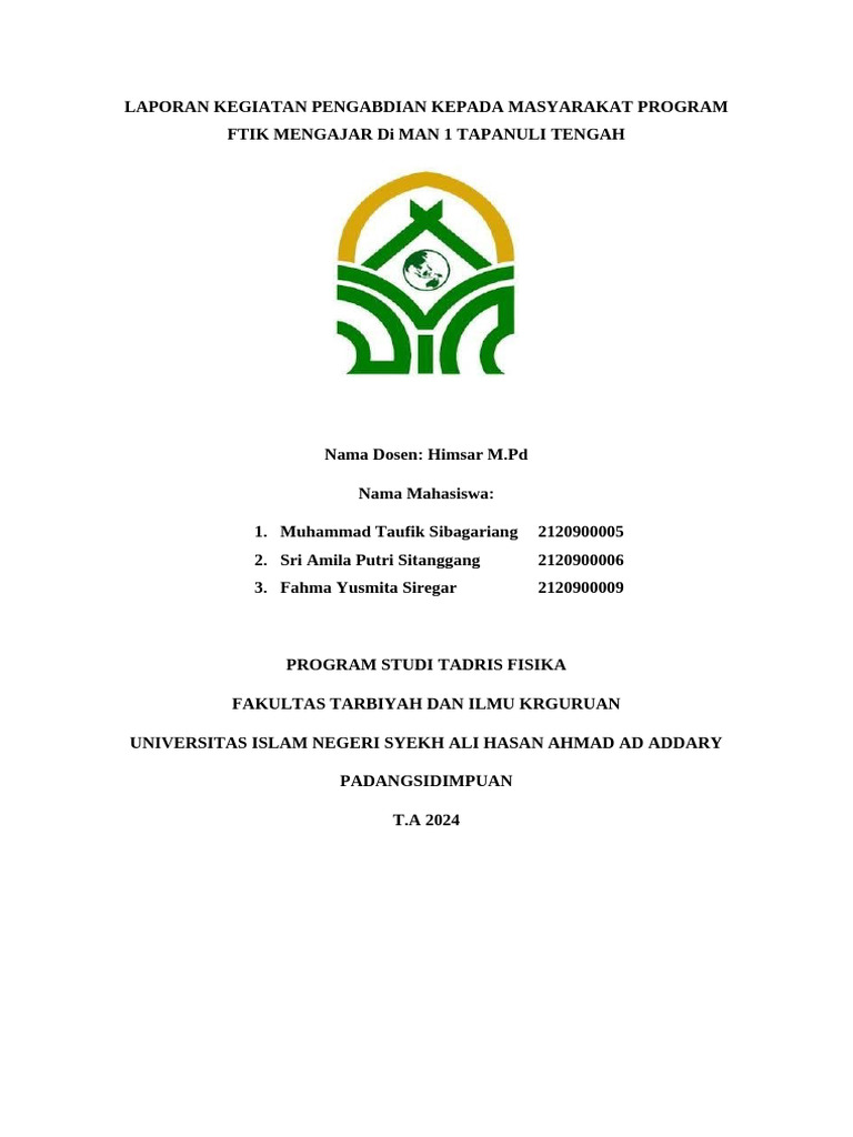 FTIK Mengajar | PDF