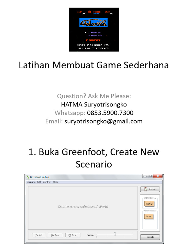Panduan Membuat Game Sederhana | PDF | Computer Programming | Software ...
