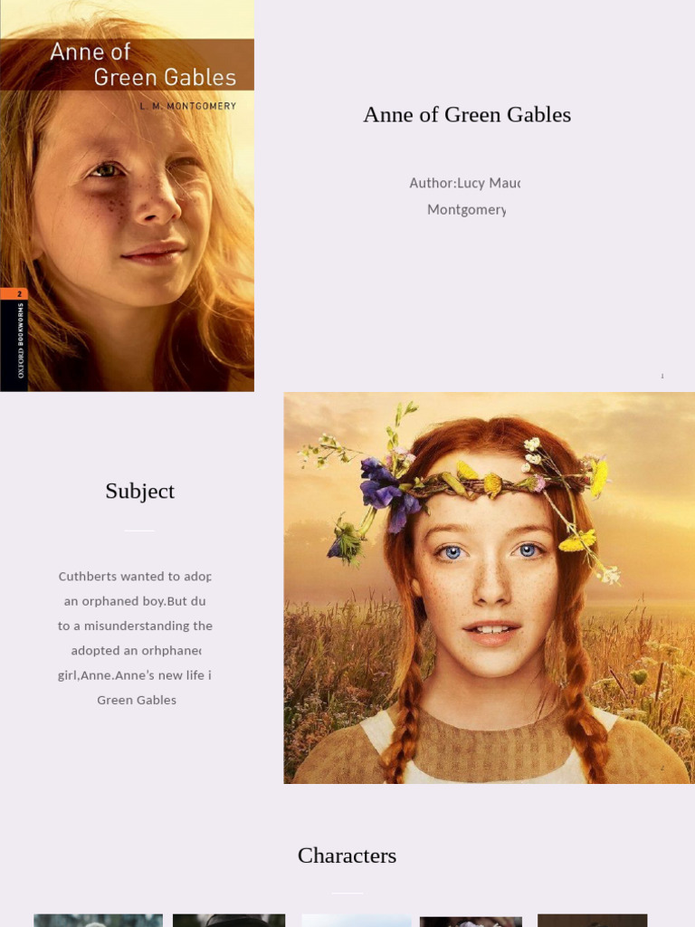 Anne of Green Gables Summary & Review | PDF | Anne Of Green Gables ...