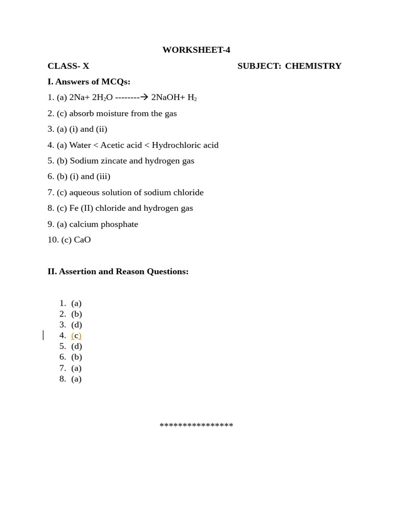 Worksheet 4 Solutions 1 | PDF