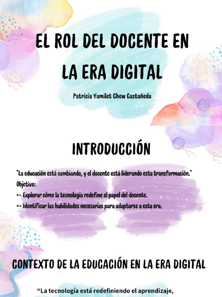 El Rol Del Docente en La Era Digita - Compressed | PDF
