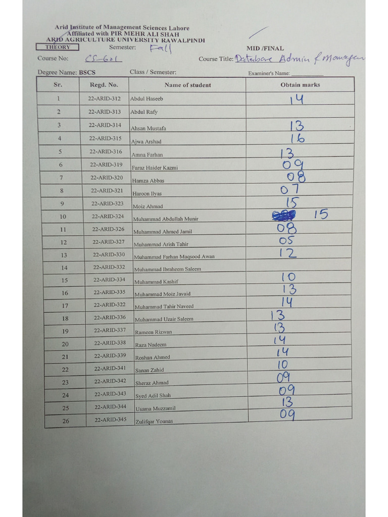 Database Lists | PDF