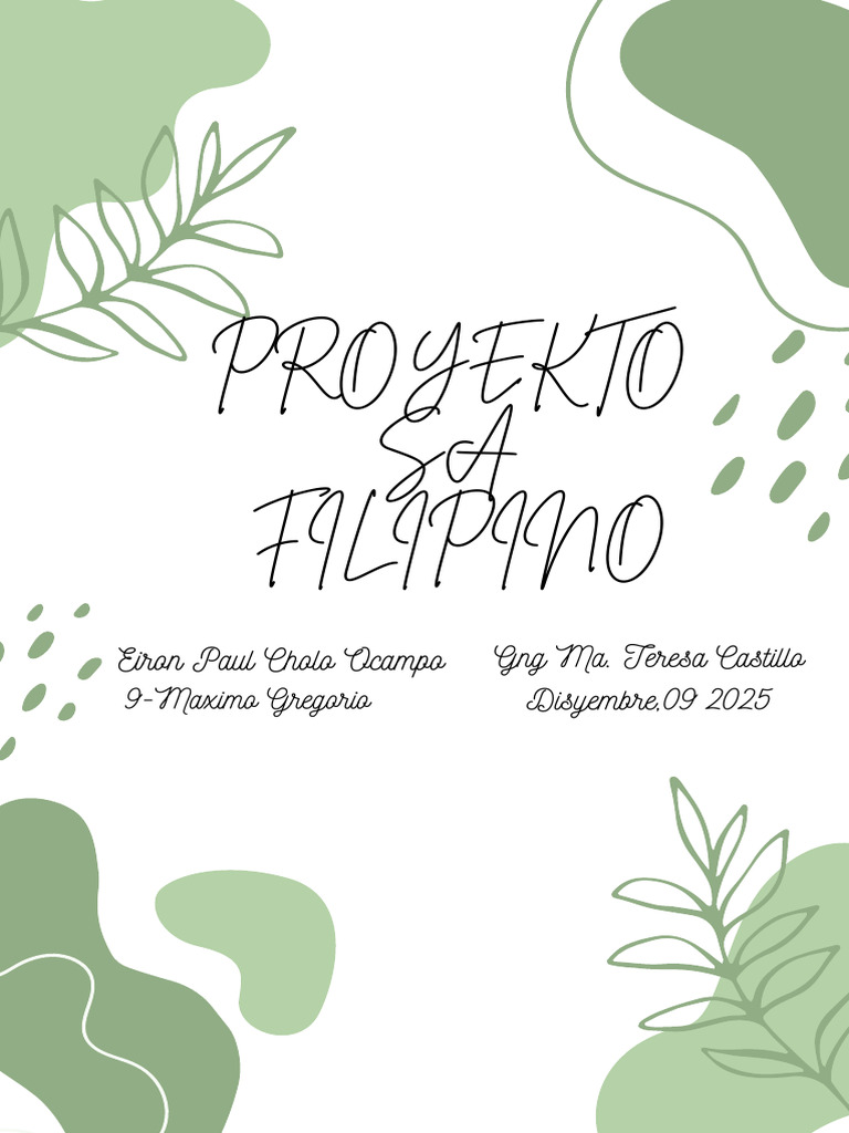 Proyekto-Sa-Filipino 20241210 212738 0000 | PDF