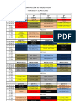 HORARIO SECUNDARIA CORPORACIÓN TÉCNICA INSTITUTO ROCHY 2012