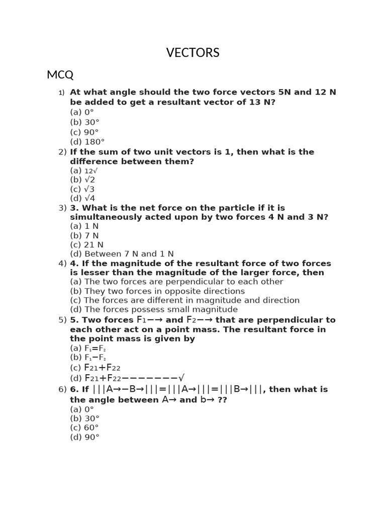 Vectors pdf