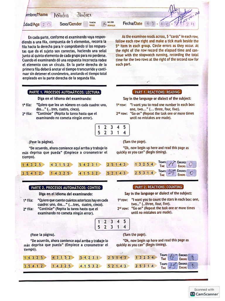 Test 5 Digitos | PDF