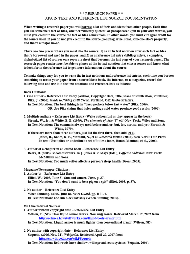 Research Paper Citations | PDF | Citation