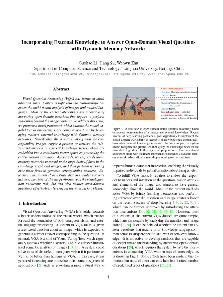 Open-Domain Visual Question Answering | PDF | Deep Learning | Knowledge