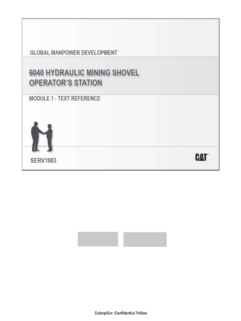 6040 Hydraulic Shovel Operator's Station Guide | PDF