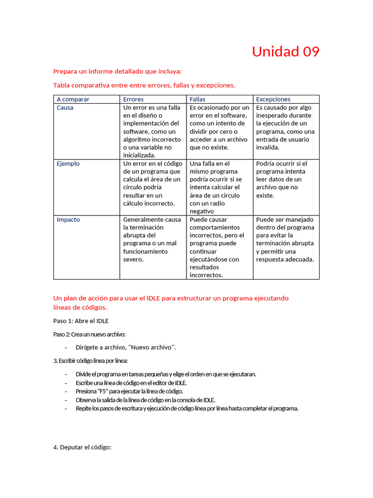 Unidad 09 | PDF | Programa de computadora | Programación
