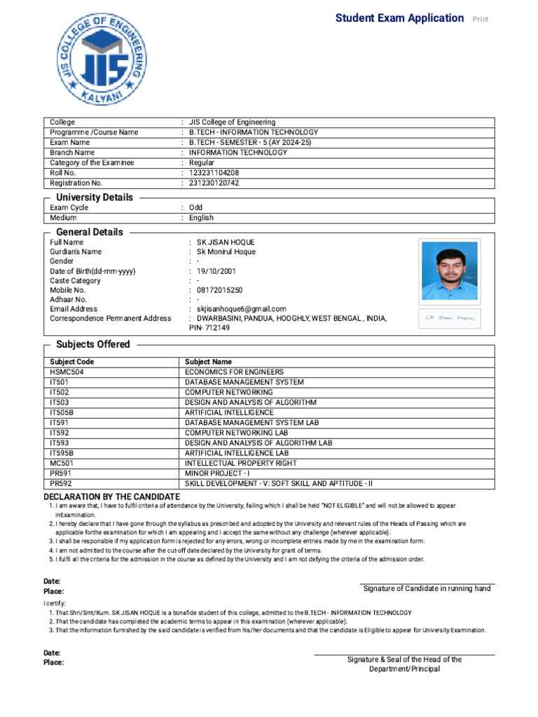 ExamSystemNew Forms frmPrintExamForm - Aspx | PDF