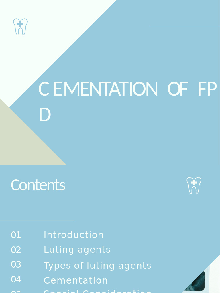 Luting Agents and Cementation Techniques | PDF | Materials | Dentistry ...