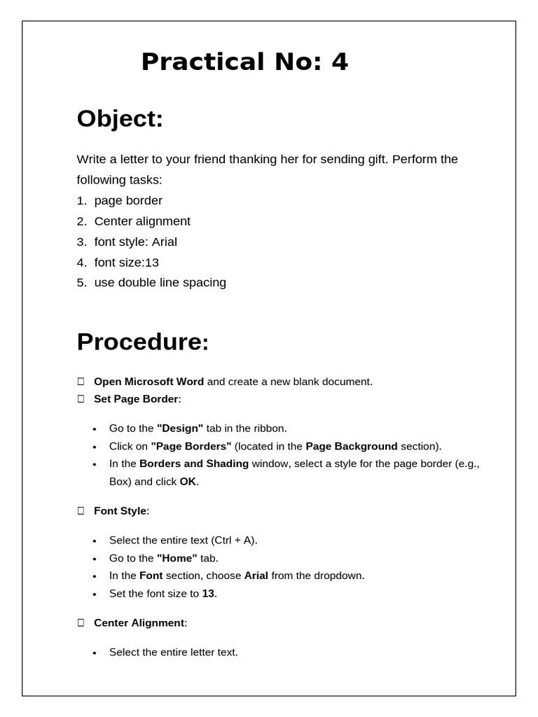 Practical No 4 | PDF
