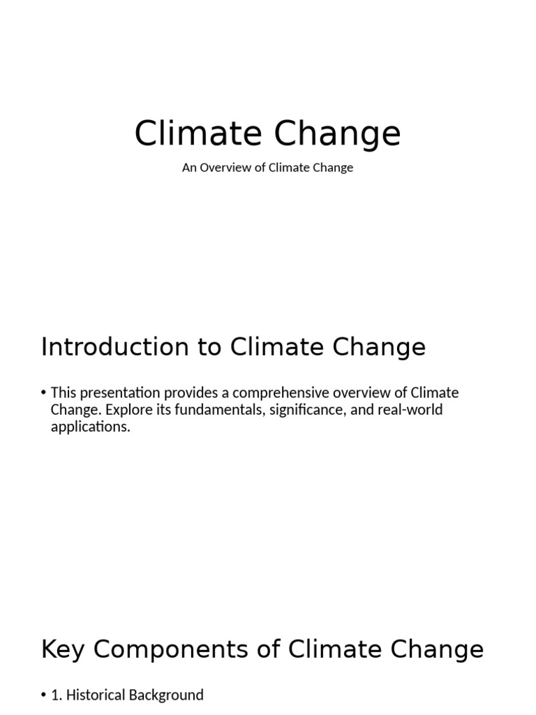 Climate Change | PDF