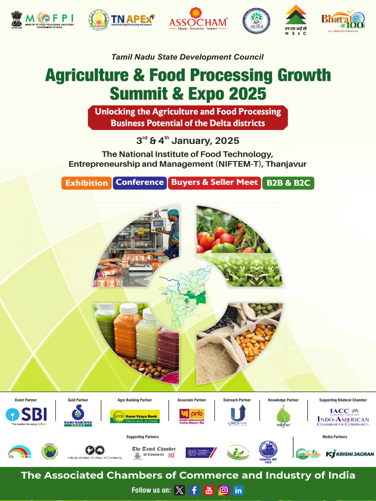Agro Food Processing Expo 2025 Thanjavur | PDF | Agriculture | Innovation
