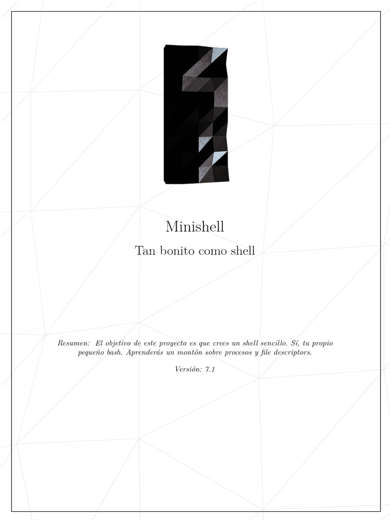 Desarrollo de Minishell en C | PDF | Ingeniería de software | Software
