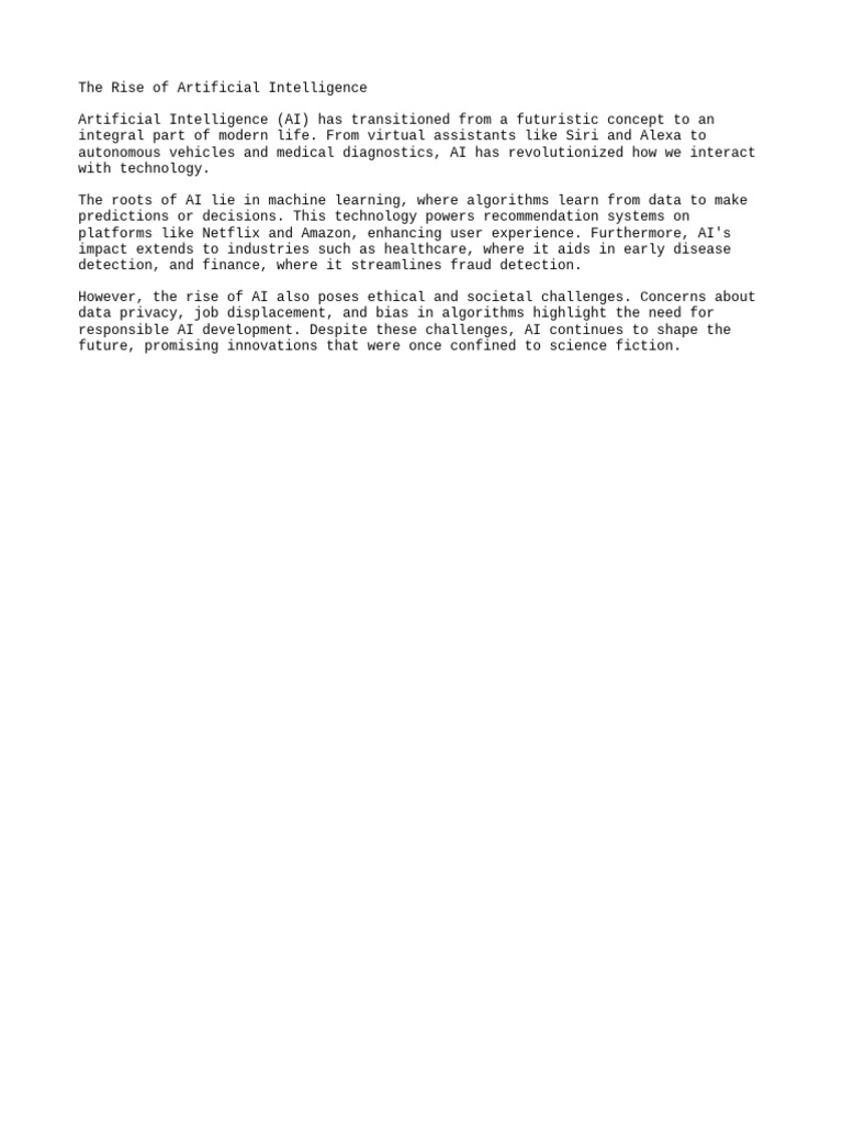 The Rise of Artificial Intelligence | PDF