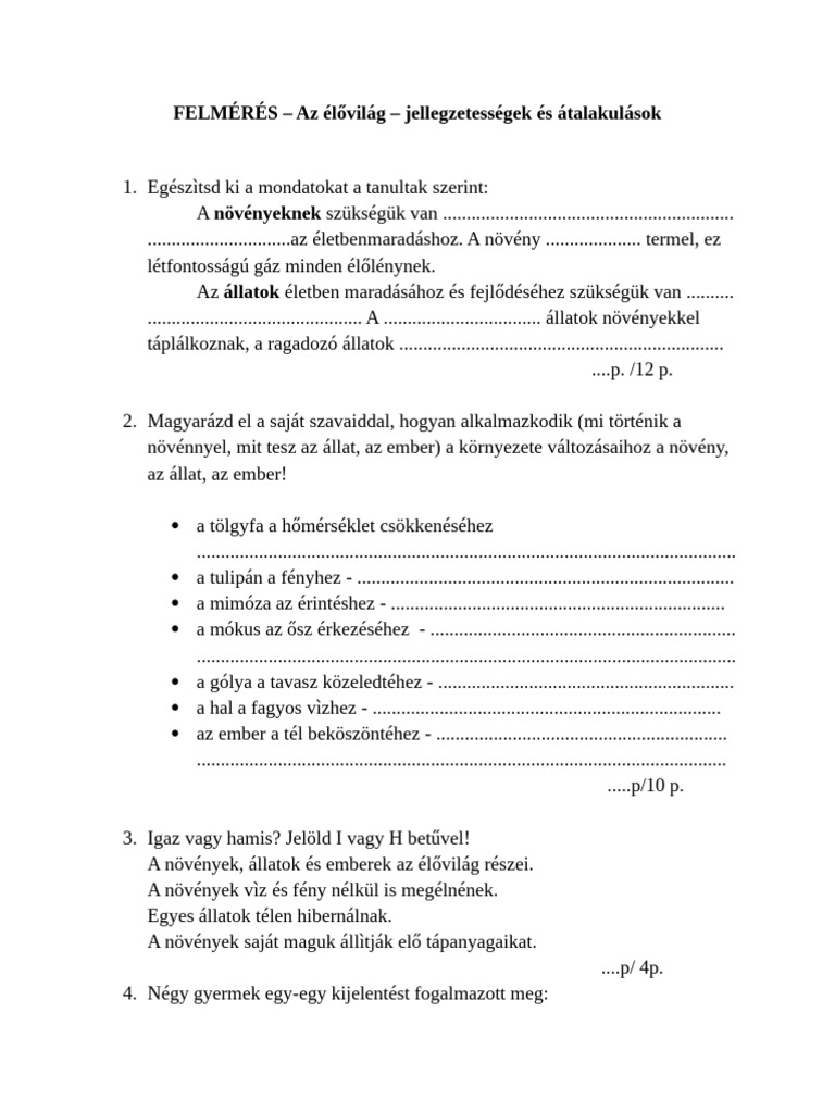 Tudomanyok Felm. I.fejezet | PDF