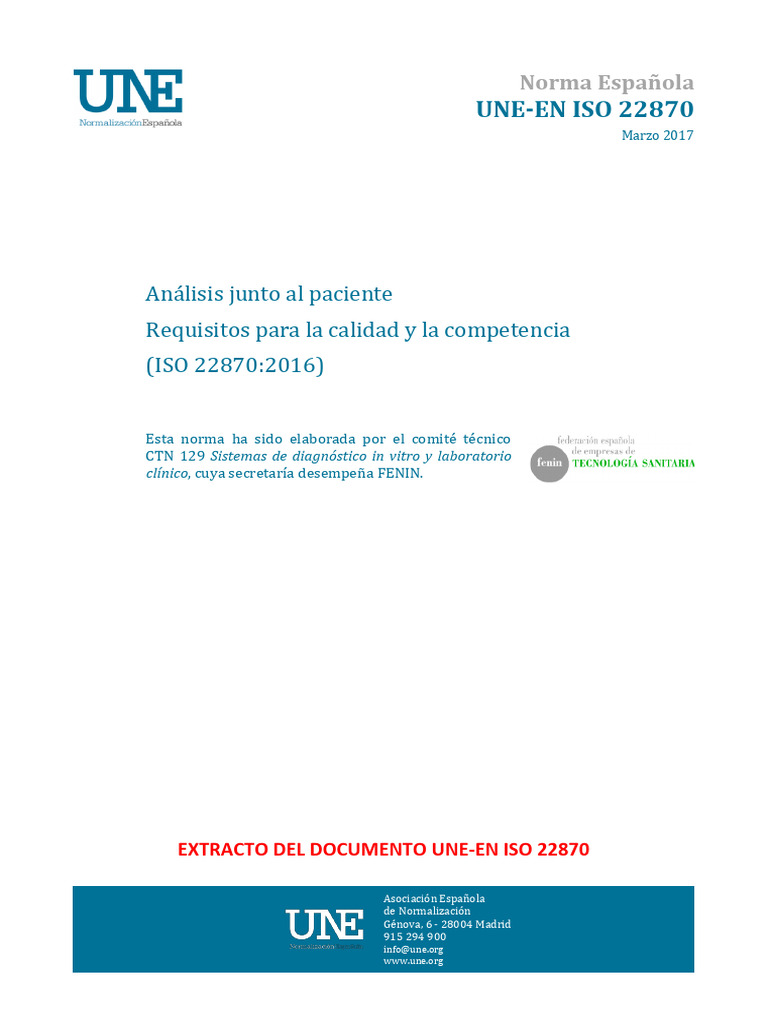 Requisitos de Calidad en Análisis POCT | PDF
