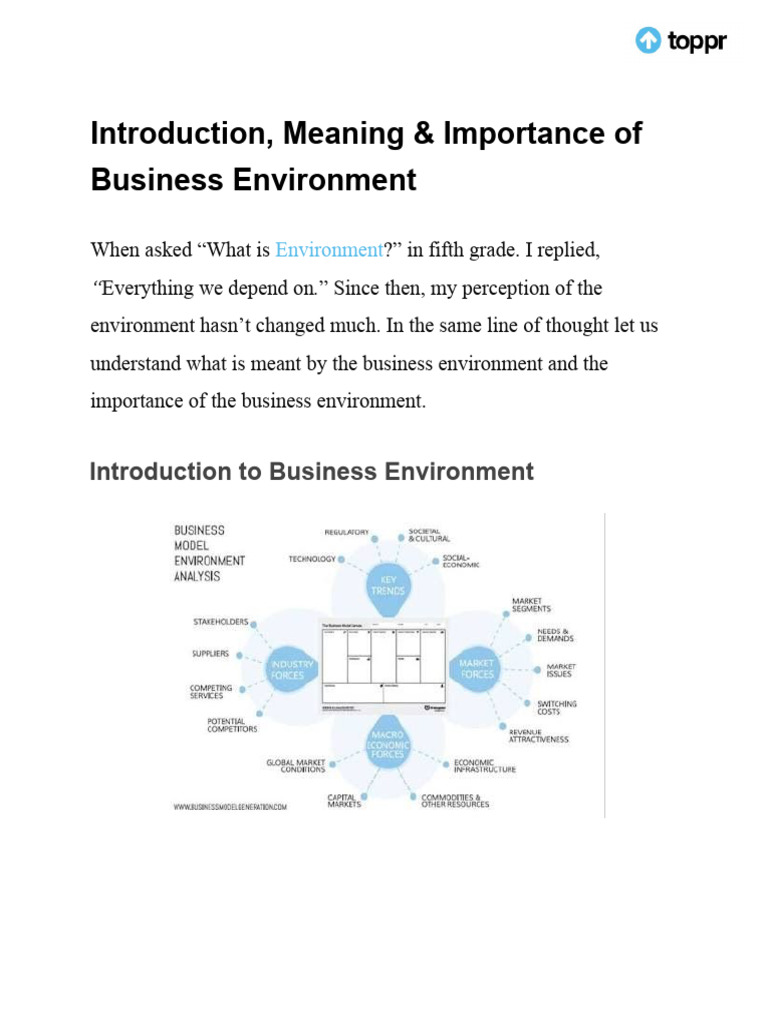 Business Environment Class 12 Notes | PDF | Demand | Market (Economics)