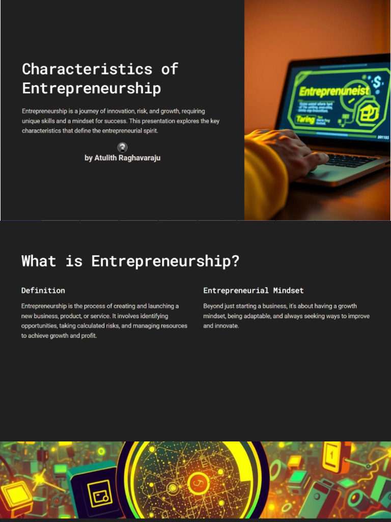 Characteristics of Entrepreneur | PDF