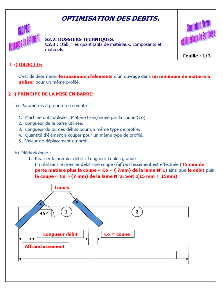 Mise en Barre Eco a 45 PDF — free download
