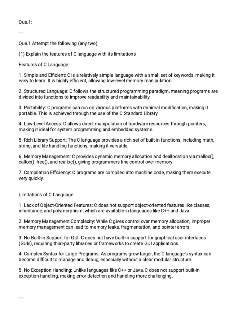 C Programming Concepts and Examples | PDF | C (Programming Language ...