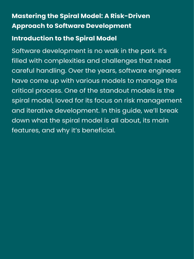 Spiral model2 | PDF | Software Development Process | Software Prototyping