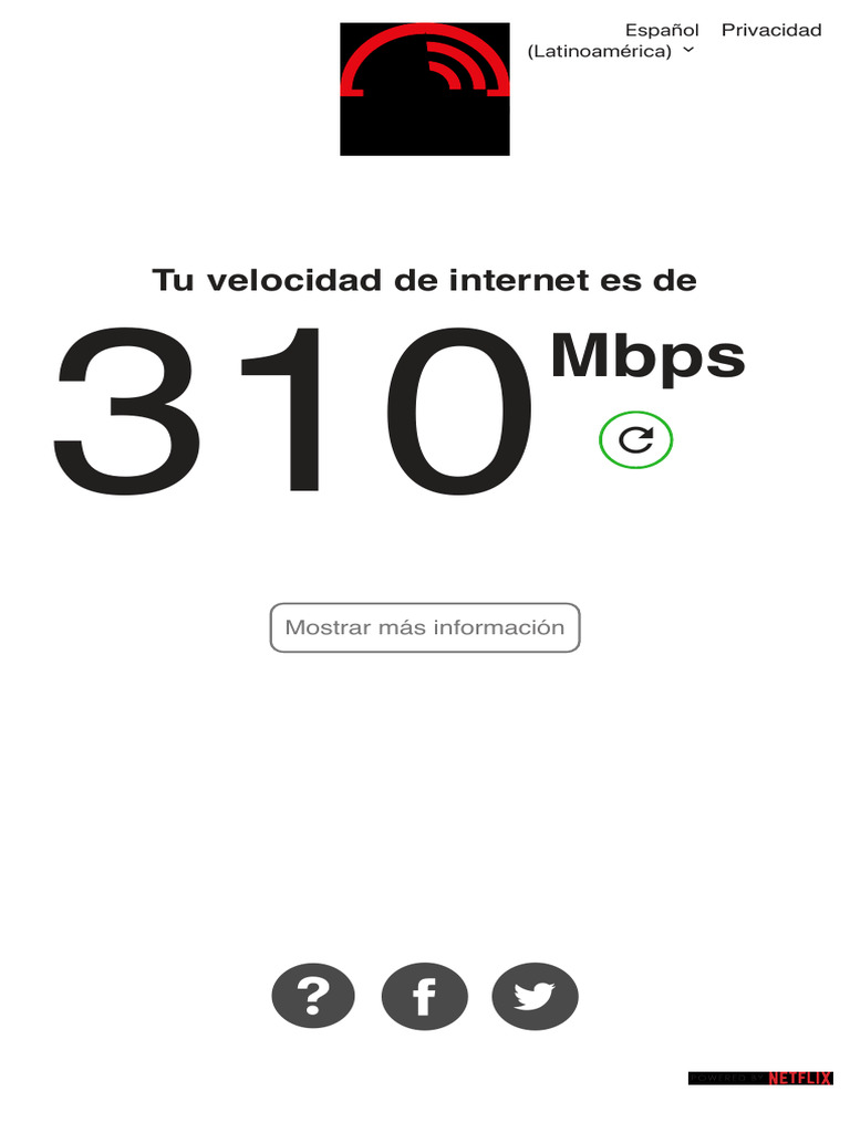 Prueba de velocidad de internet fast pdf