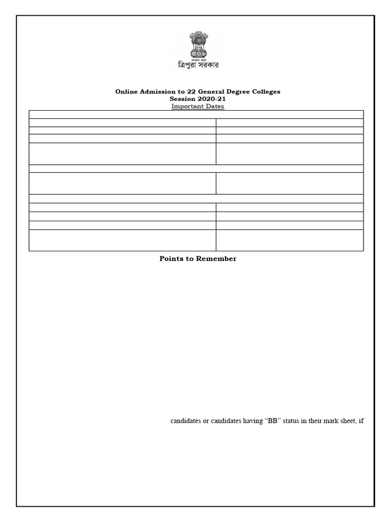 Admissions Process 2020 | PDF