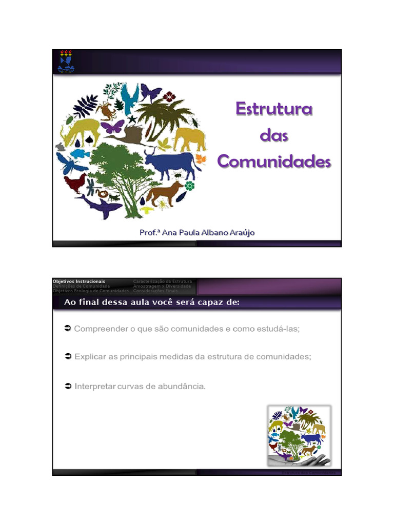 Estrutura e Definição de Comunidades Ecológicas | PDF | Ecologia ...