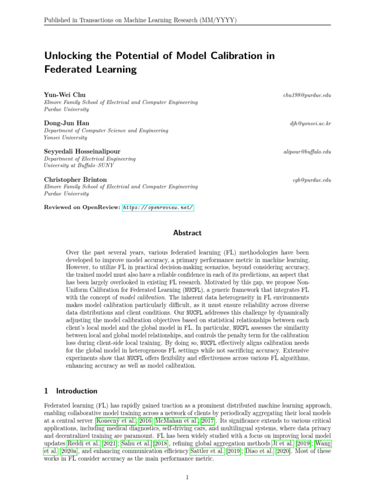 Unlocking The Potential of Model Calibration in Fe | PDF | Artificial ...