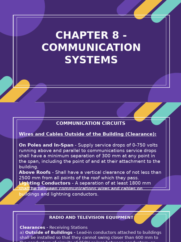 Communication Systems Installation Guidelines | PDF | Optical Fiber ...