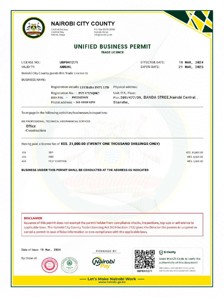 Main Permit | PDF