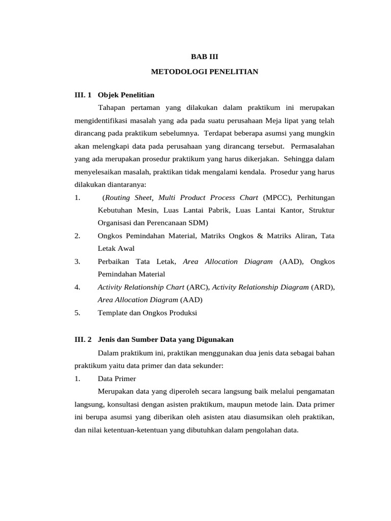 Bab Iii | PDF