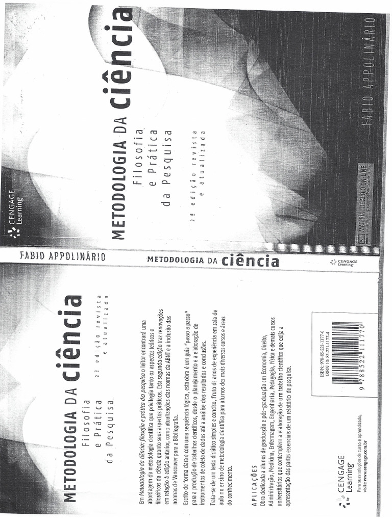 Introd Aspec Gerais Da Filosofia Da Ciencia e Pratica Appolinario 2016 ...