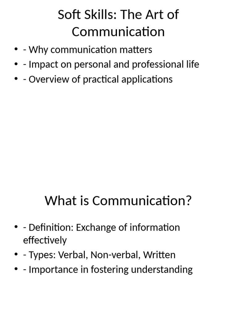 Mastering Communication Skills for Success | PDF