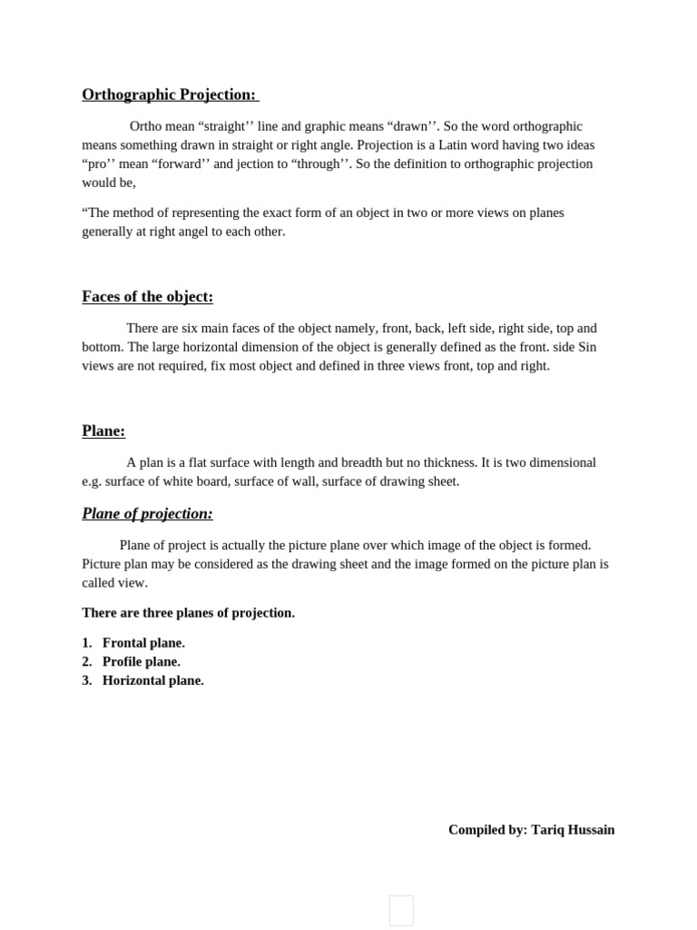 Hexagon Projections in Orthographic Drawing | PDF | Elementary Geometry ...