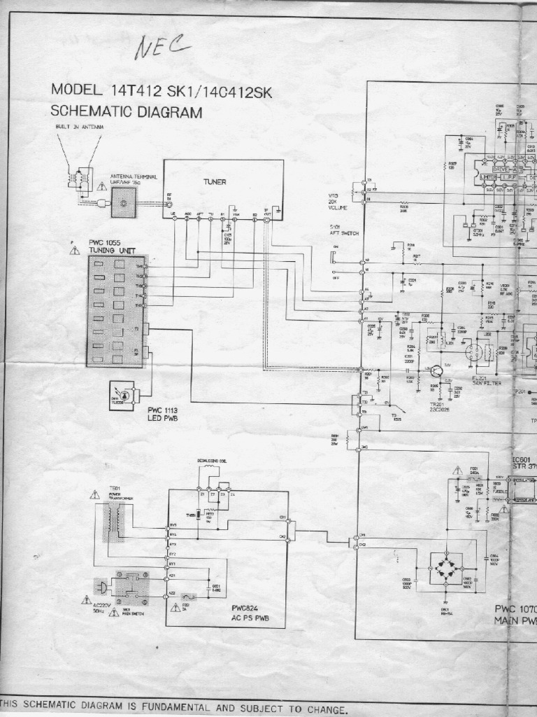 Nec 14t412 sk1 14c412sk SCH | PDF
