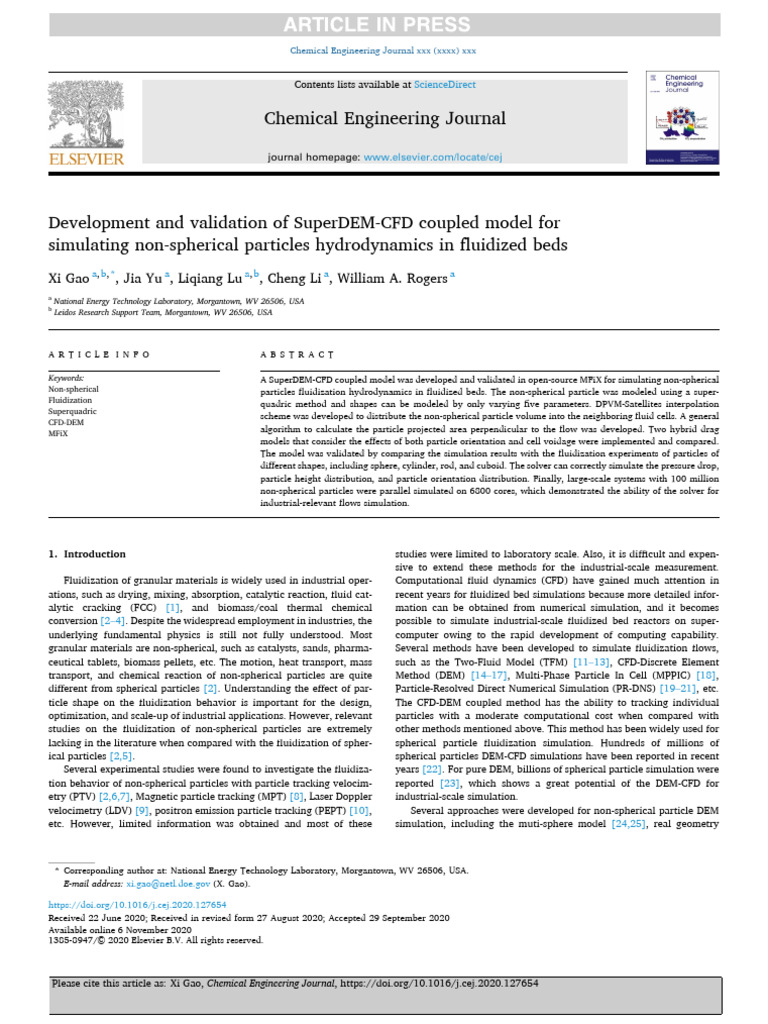 2020-CEJ-Development and Validation of SuperDEM-CFD | PDF ...