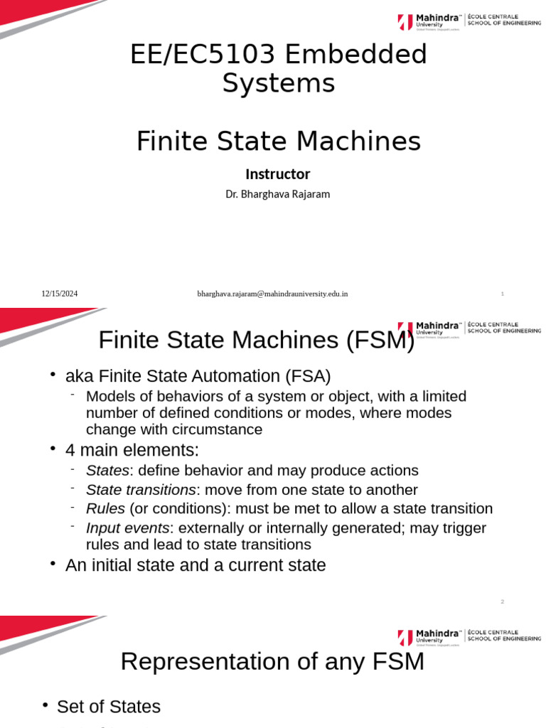 Understanding Finite State Machines | PDF | Software Engineering ...