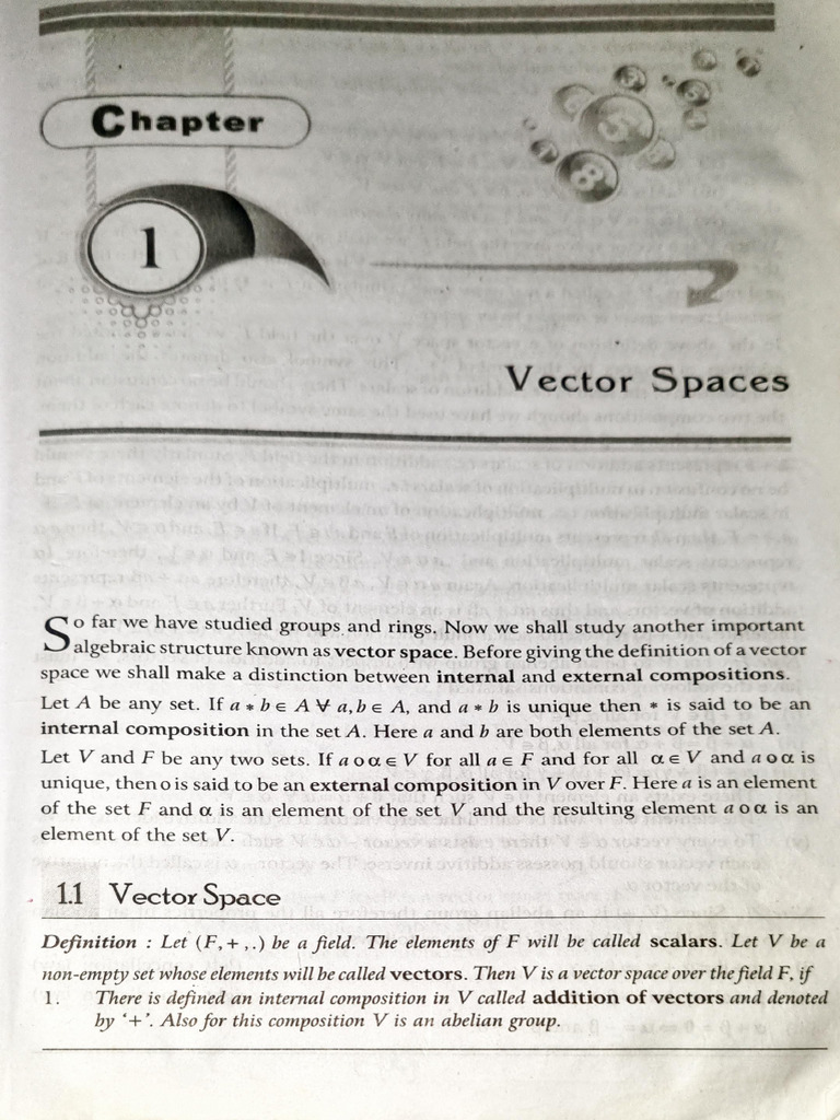 Unit 5 | PDF | Vector Space | Linear Map