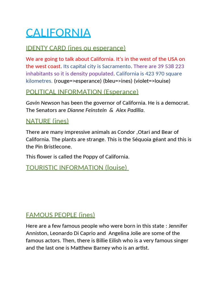 CALIFORNIA | PDF
