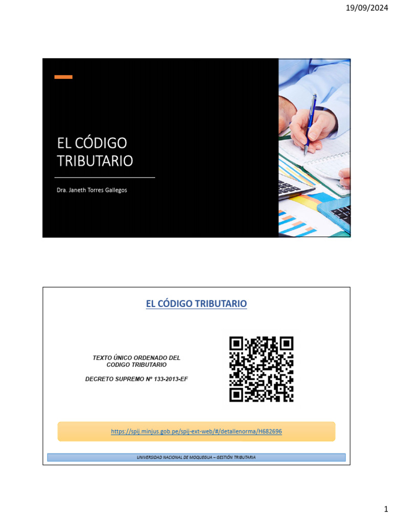 Código Tributario: Principios y Normas | PDF | Gobierno | Justicia